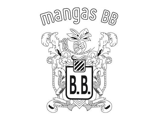 Logo original de Mangas BB: escudo con la insignia B.B.
