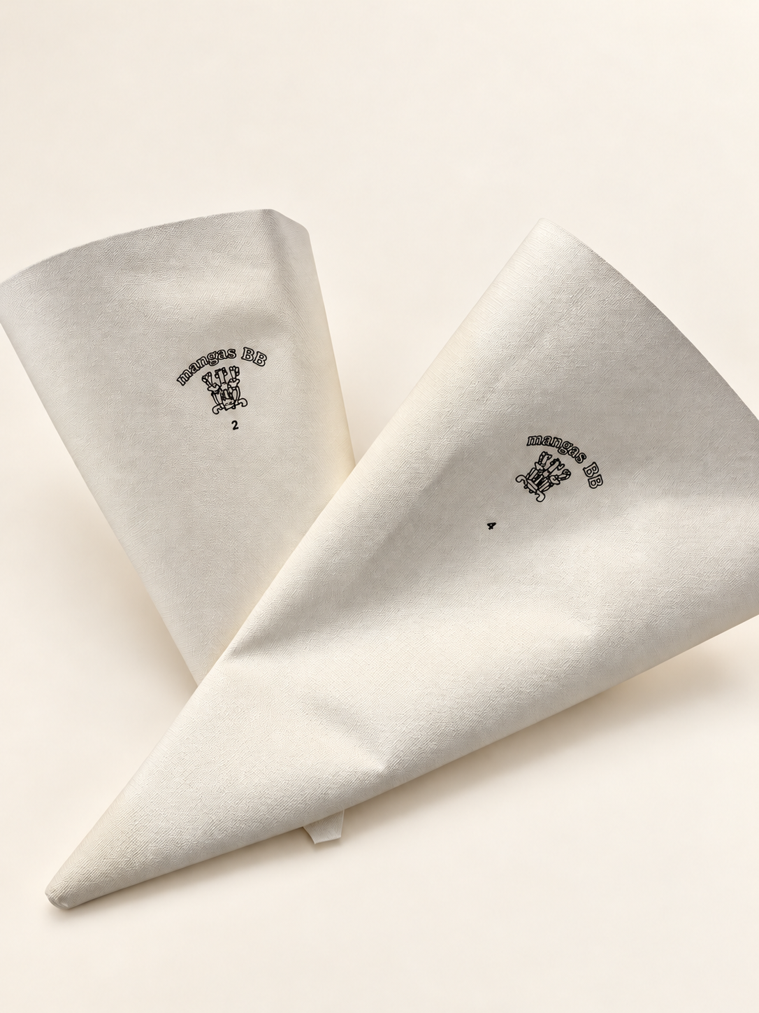 Mangas blancas de base textil para repostería